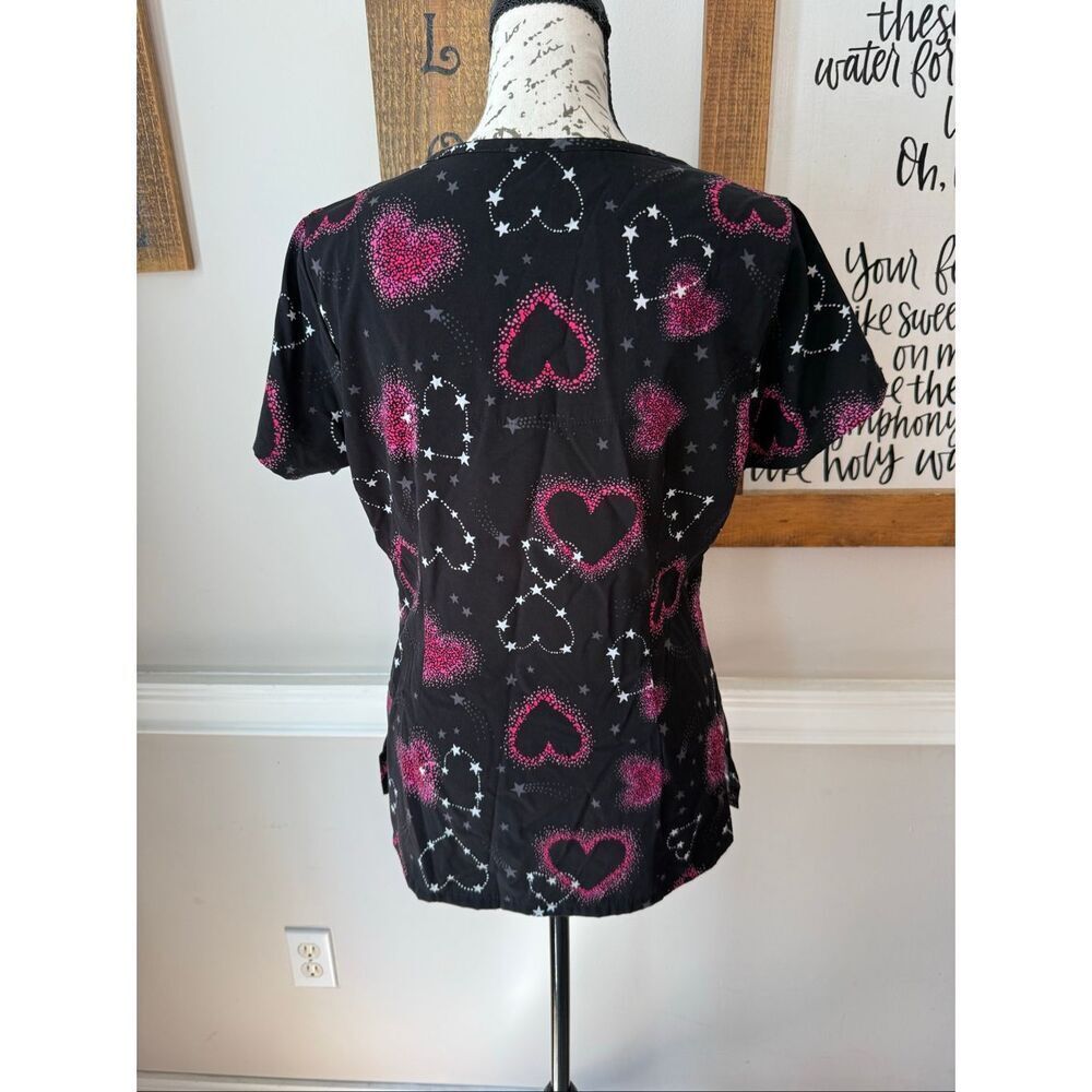 Lot of 4 Healing Hands Women's Short Sleeve Medical Scrub Tops Multicolor Small - Picture 7 of 16